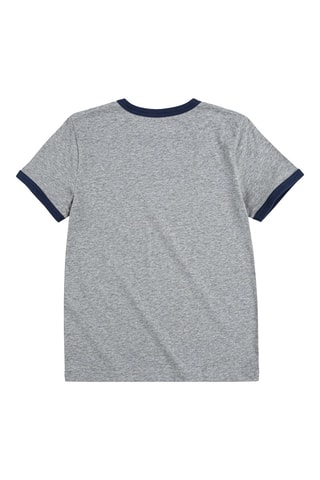 T-shirt - Blanc, rouge et gris