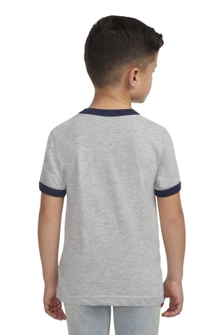 T-shirt - Blanc, rouge et gris