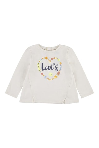 T-shirt - Blanc, bleu, vert et orange