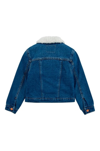 Veste en jean - Blanc, rouge et bleu
