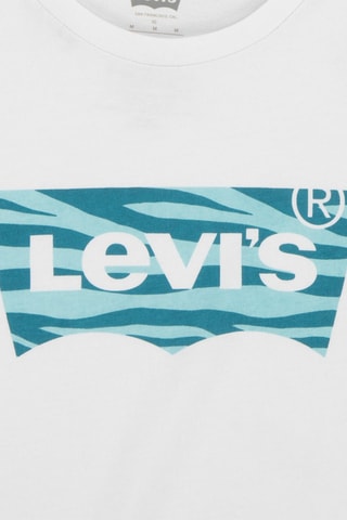 T-shirt en coton biologique - Blanc, rouge et bleu