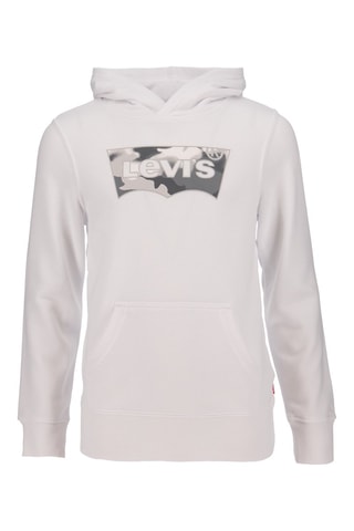 Sweat à capuche - Blanc, rouge et gris