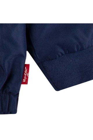 Coupe-vent à capuche - Blanc, rouge et bleu