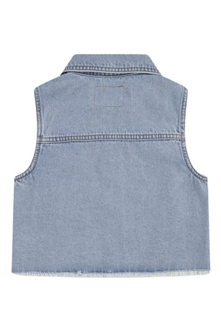 Veste sans manches en jean - Bleu