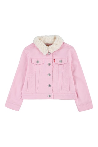 Veste en jean - Blanc, rouge et rose