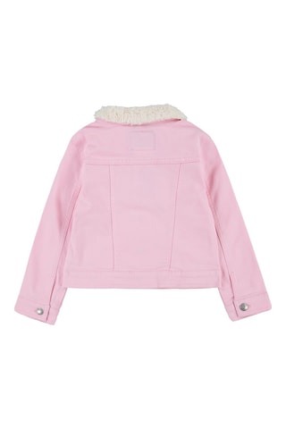 Veste en jean - Blanc, rouge et rose