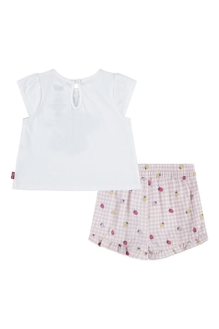 T-shirt et short - Blanc et rose