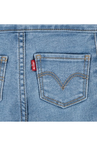 T-shirt et short en jean - Blanc, bleu, orange et rose