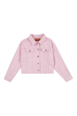 Veste en jean - Noir et rose
