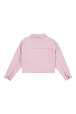 Veste en jean - Noir et rose