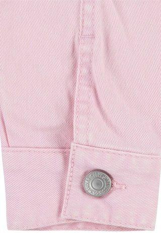 Veste en jean - Noir et rose