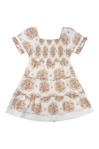 Robe - Blanc et orange