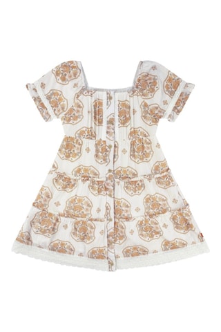 Robe - Blanc et orange