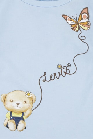 T-shirt - Blanc, beige, bleu et marron