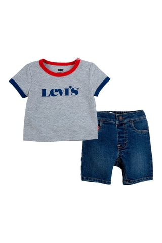 T-shirt et short - Bleu et gris