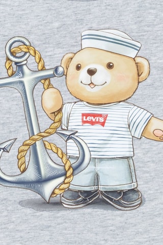 T-shirt et short en jean - Gris