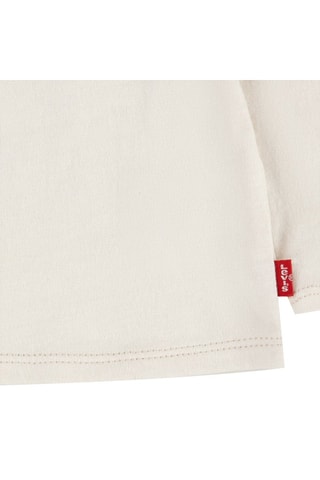 Robe chasuble en velours côtelé et t-shirt - Blanc et rose