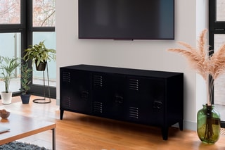 Meuble TV 3 portes Storen - Noir