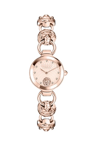 Montre à quartz en acier plaqué ion or rose Broadwood Petite - Doré rose et rouge
