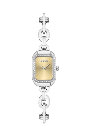 Montre à quartz en acier - Argenté et doré