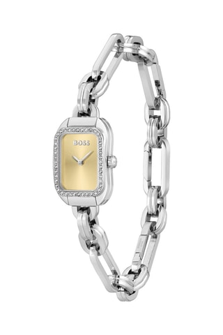 Montre à quartz en acier - Argenté et doré