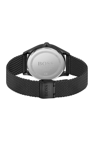 Montre à quartz en acier - Noir