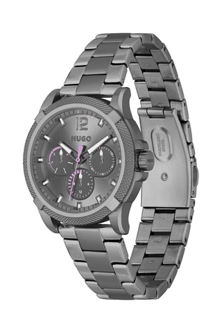 Montre à quartz en acier - Gris