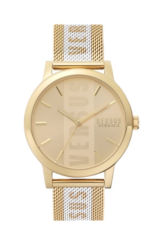 Montre à quartz en acier plaqué ion or jaune Barbès Lady - Doré et blanc