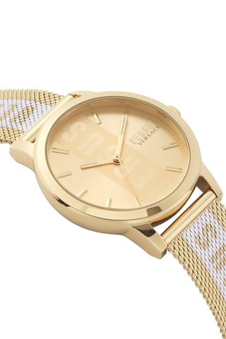 Montre à quartz en acier plaqué ion or jaune Barbès Lady - Doré et blanc
