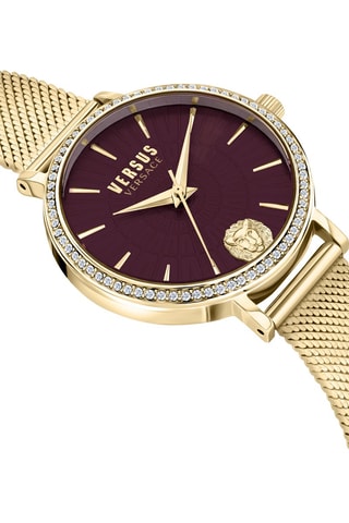 Montre à quartz en plaqué ion or jaune ornée de cristaux Swarovski Mar Vista Crystal - Doré
