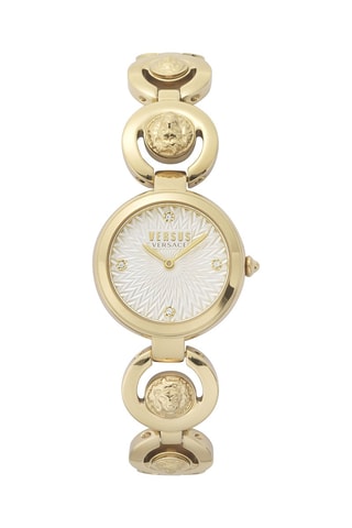Montre à quartz en plaqué ion or jaune Peking Road Petite - Doré et blanc