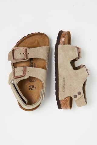 Leren Sandalen Milano Taupe - Normaal