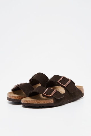 Nubuck Muiltjes Arizona - Donkerbruin - Smal