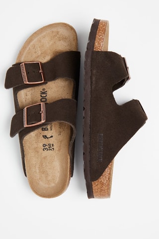 Nubuck Muiltjes Arizona - Donkerbruin - Smal