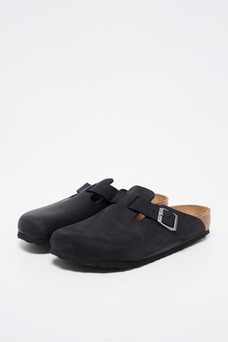 Nubuck Clogs Boston - Zwart - Normaal 