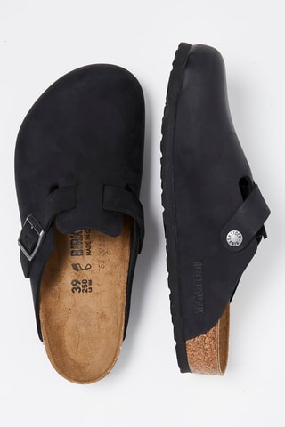 Nubuck Clogs Boston - Zwart - Normaal 