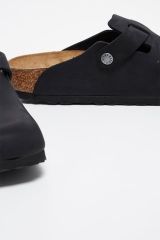 Nubuck Clogs Boston - Zwart - Normaal 
