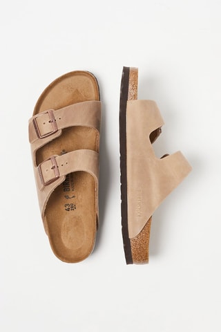 Leren Slippers Arizona Lichtbruin - Birkenstock