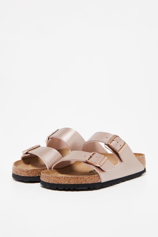 Muiltjes Arizona - Metallic Roze - Smal