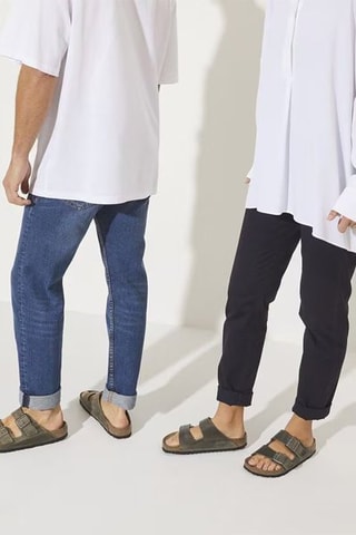 Nubuck Muiltjes Arizona - Donkerkaki - Normaal