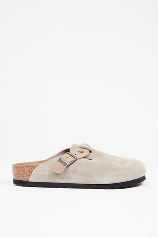 Nubuck Clogs Boston - Taupe - Normale Breedte