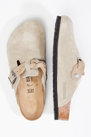 Nubuck Clogs Boston - Taupe - Normale Breedte