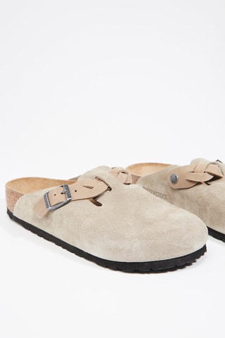Nubuck Clogs Boston - Taupe - Normale Breedte