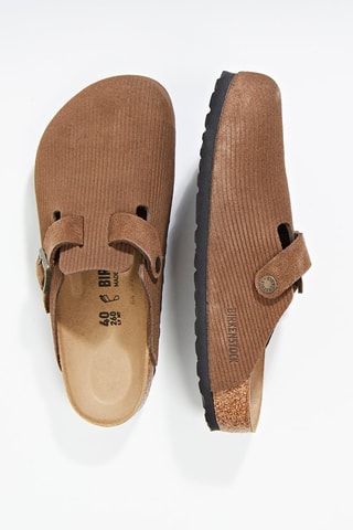 Nubuck Clogs Boston - Camel - Normale Breedte