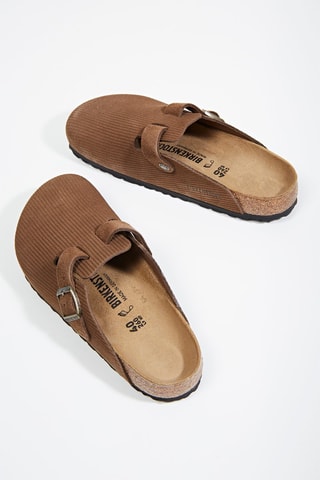 Nubuck Clogs Boston - Camel - Normale Breedte