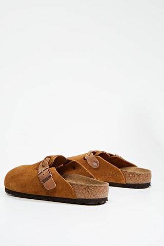 Leren Clogs Boston - Camel - Normale Breedte