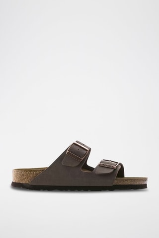 Nubuck Muiltjes Arizona - Taupe - Normale Breedte
