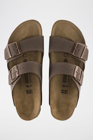 Nubuck Muiltjes Arizona - Taupe - Normale Breedte