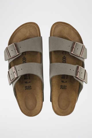 Nubuck Muiltjes Arizona - Grijs - Normale Breedte