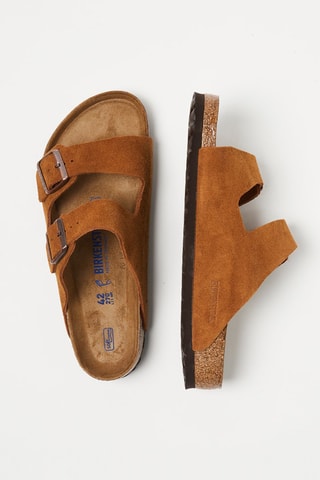 Nubuck Muiltjes Arizona - Camel - Normale Breedte